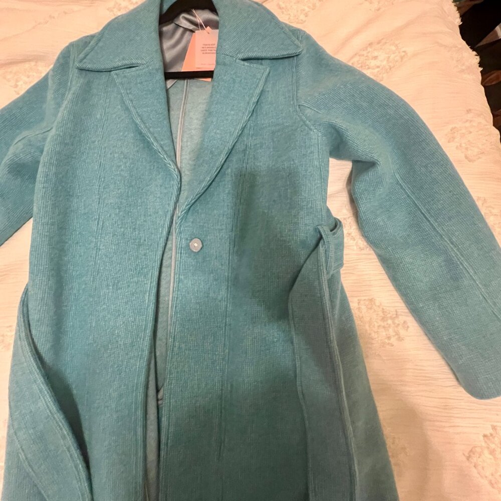 Blue Wool Coat - Cult Gaia - Picture 4 of 6